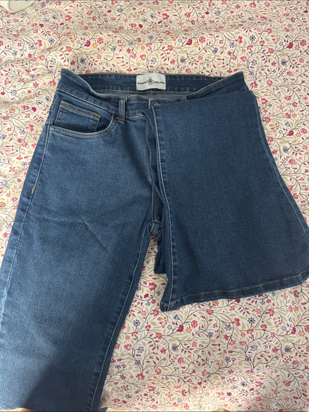 Men's Bootcut Denim Jeans in Deep Blue